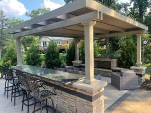 contemporary pergola