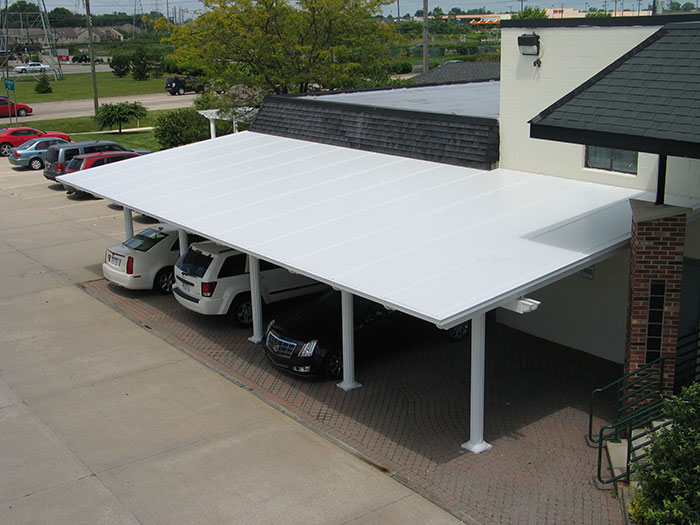 Pavilion, Studio Roof, Venetian Columns, White